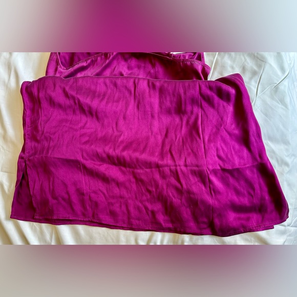 NWT SKIN Worldwide Tess Silk Chemise Dress Slip Sz 2 Small Medium Wild Orchid - Picture 6 of 8